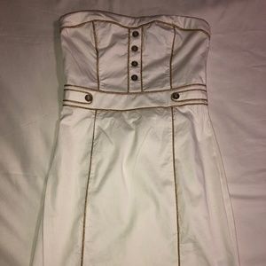 H&M White and Gold Dress